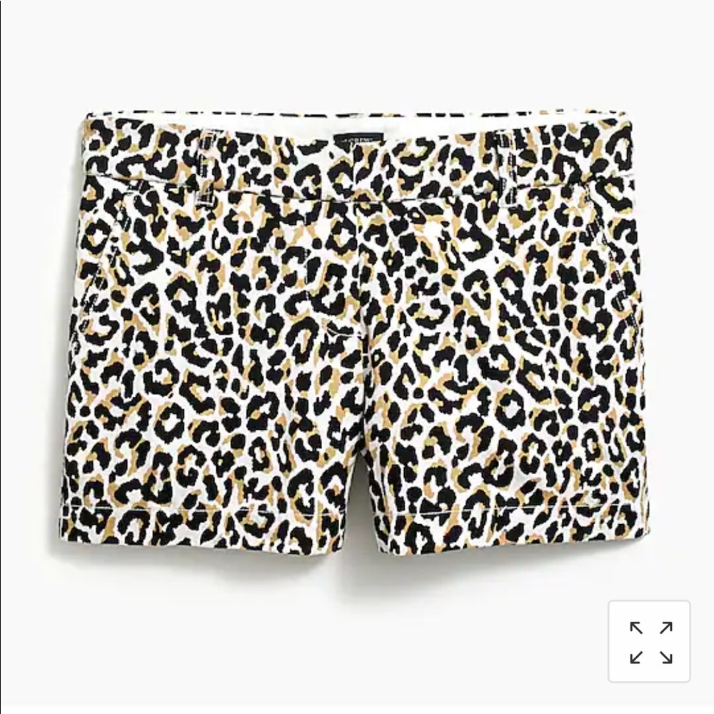 J.crew chino leopard shorts